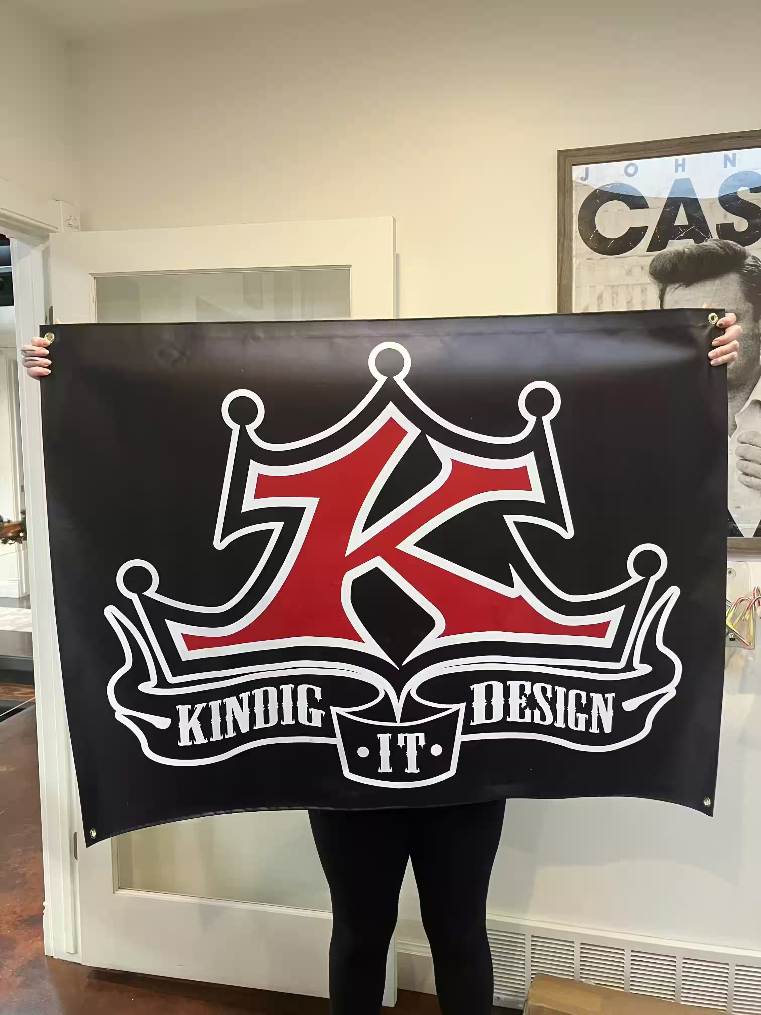 Kindig-it Vinyl Garage Banner 4ftx3ft