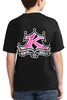 Youth Girls Pink & White Logo T-Shirt