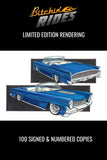 Rendering 22 - '58 Lincoln Continental Bitchin' Rides Series Print