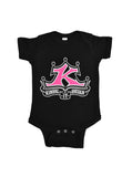 Baby Onesie Pink and White Classic Logo